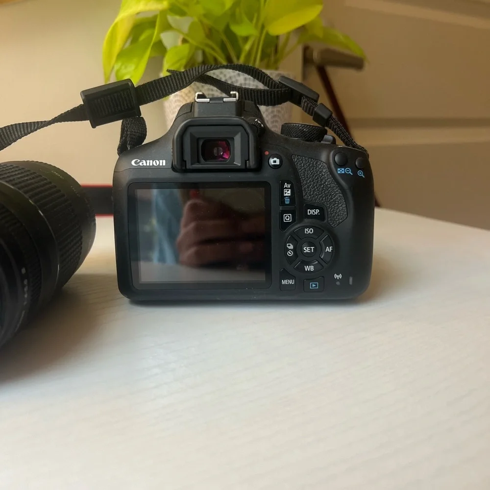 Canon EOS Rebel T6 Camera, 2 lens, Neck Strap, 32 GB SD Card, Battery Charger
